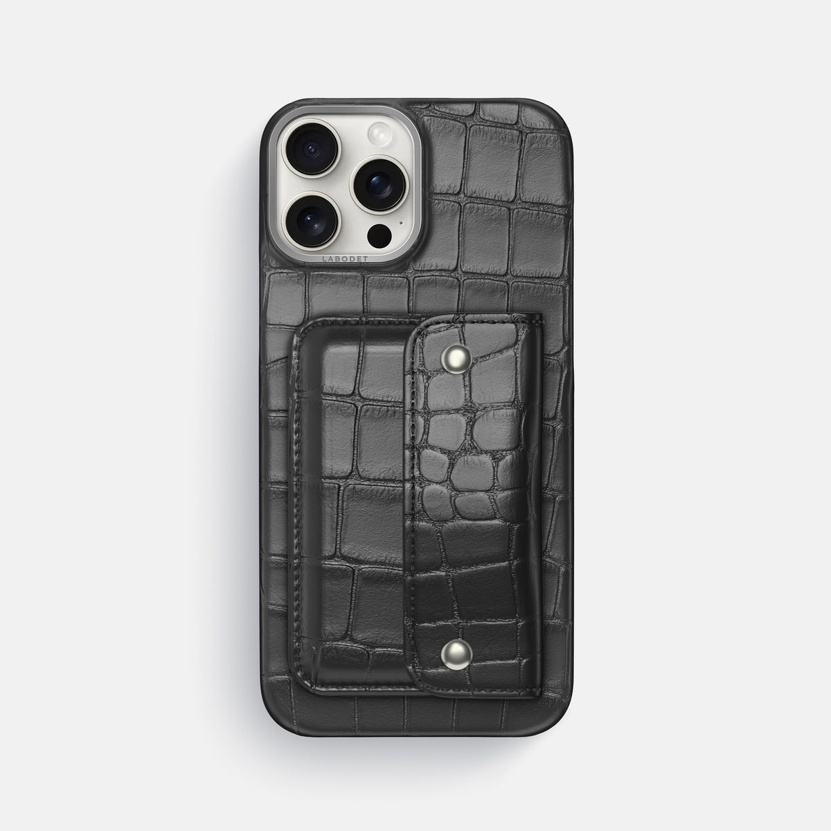 Grey iPhone 16 Pro Max Envelope Case Alligator -1 | Grey