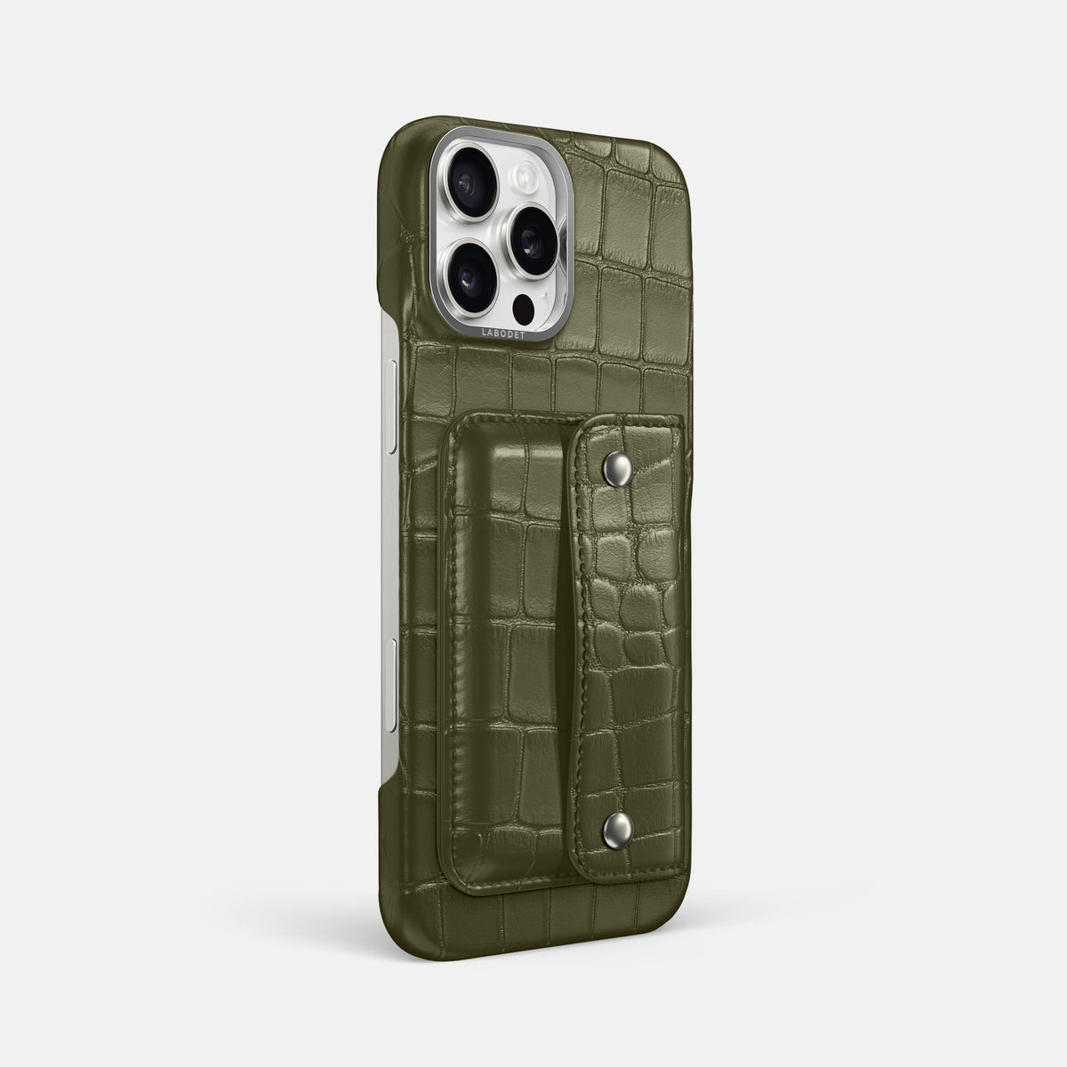 Kaki-Green iPhone 16 Pro Max Envelope Case Alligator -3 | Kaki-Green