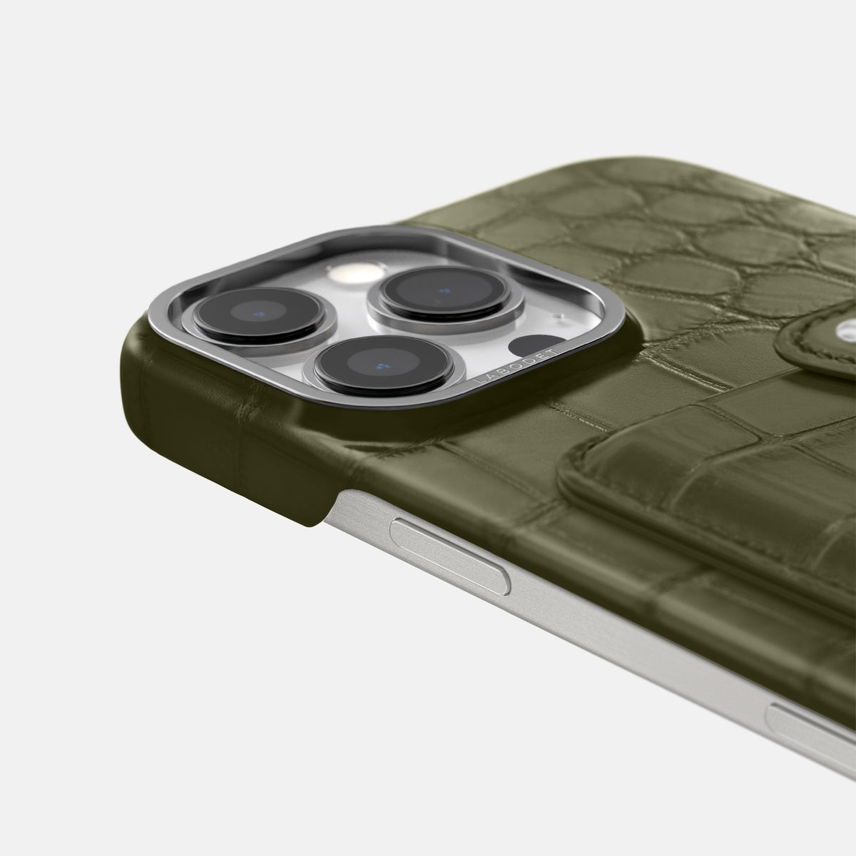 Kaki-Green iPhone 16 Pro Max Envelope Case Alligator -5 | Kaki-Green