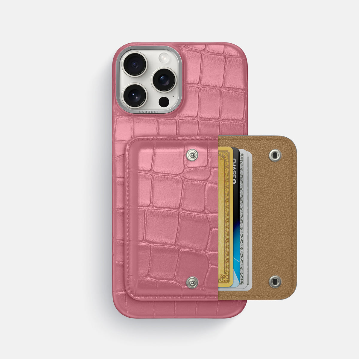 Pink iPhone 16 Pro Max Envelope Case Alligator -2 | Pink