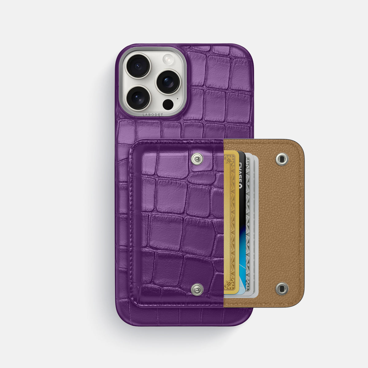 Purple iPhone 16 Pro Max Envelope Case Alligator -2 | Purple
