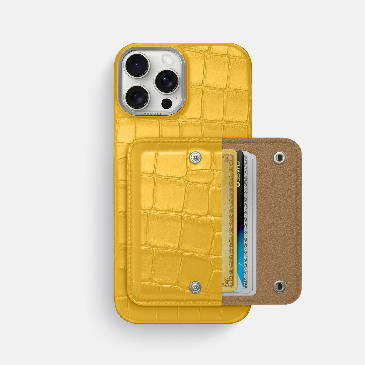 Yellow iPhone 16 Pro Max Envelope Case Alligator -2 | Yellow