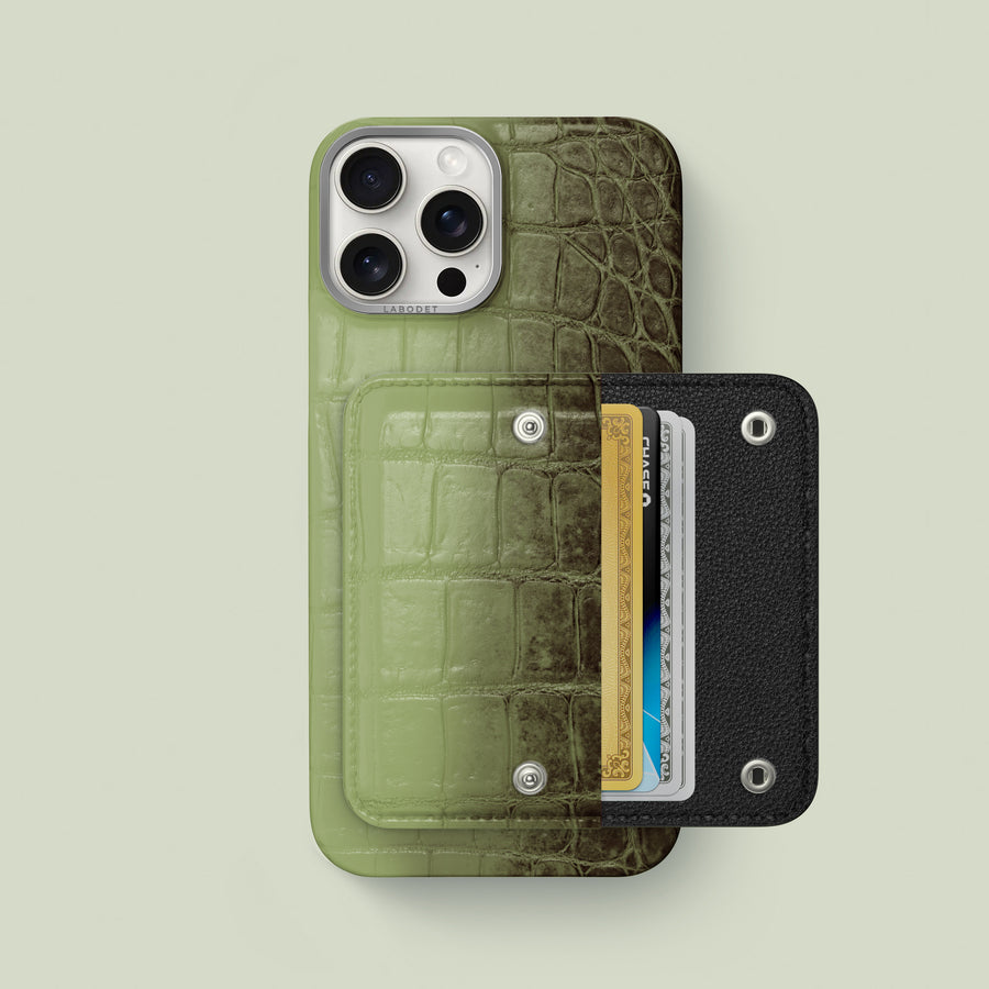 Envelope Case Celadon Green For iPhone 16 Pro Max In Himalayan Crocodile