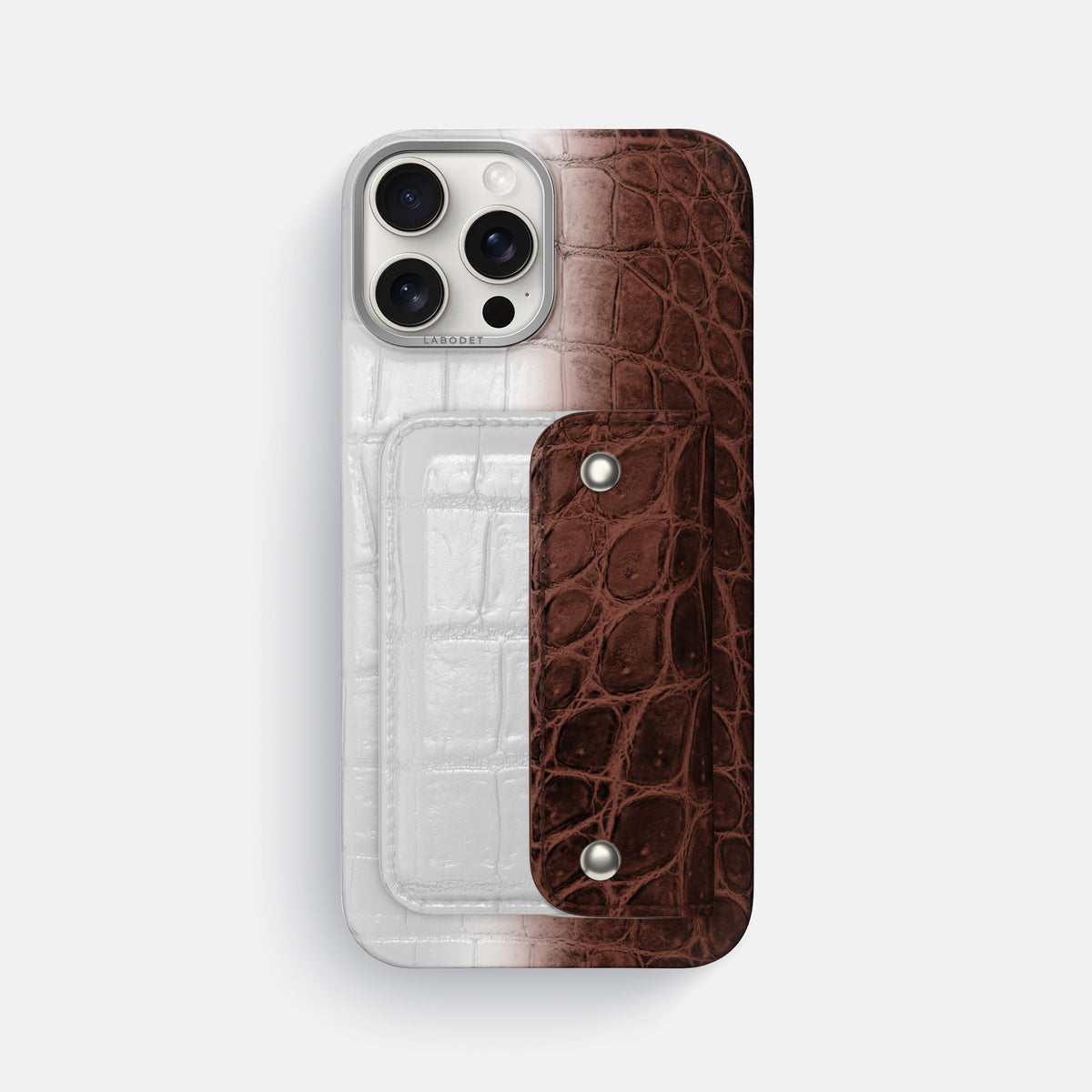 Dark-Brown iPhone 16 Pro Max Envelope Case Himalayan Crocodile -1 | Dark-Brown