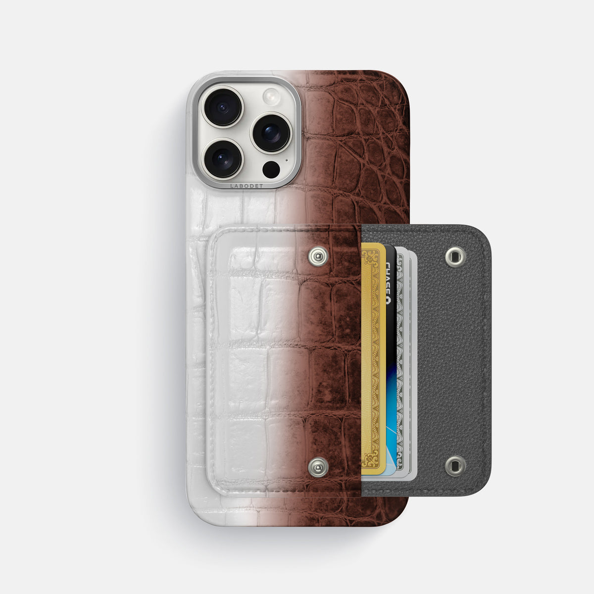 Dark-Brown iPhone 16 Pro Max Envelope Case Himalayan Crocodile -2 | Dark-Brown