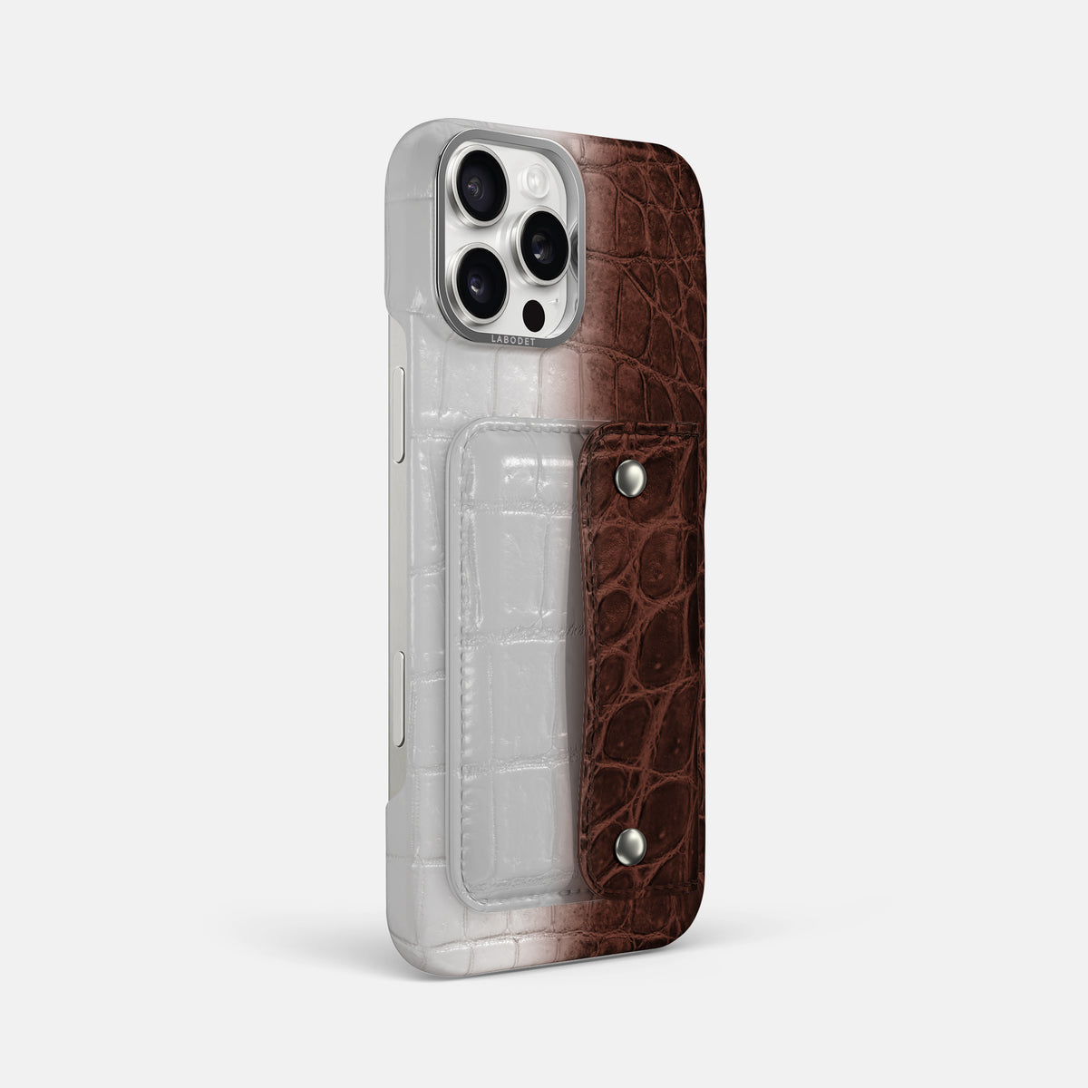 Dark-Brown iPhone 16 Pro Max Envelope Case Himalayan Crocodile -3 | Dark-Brown