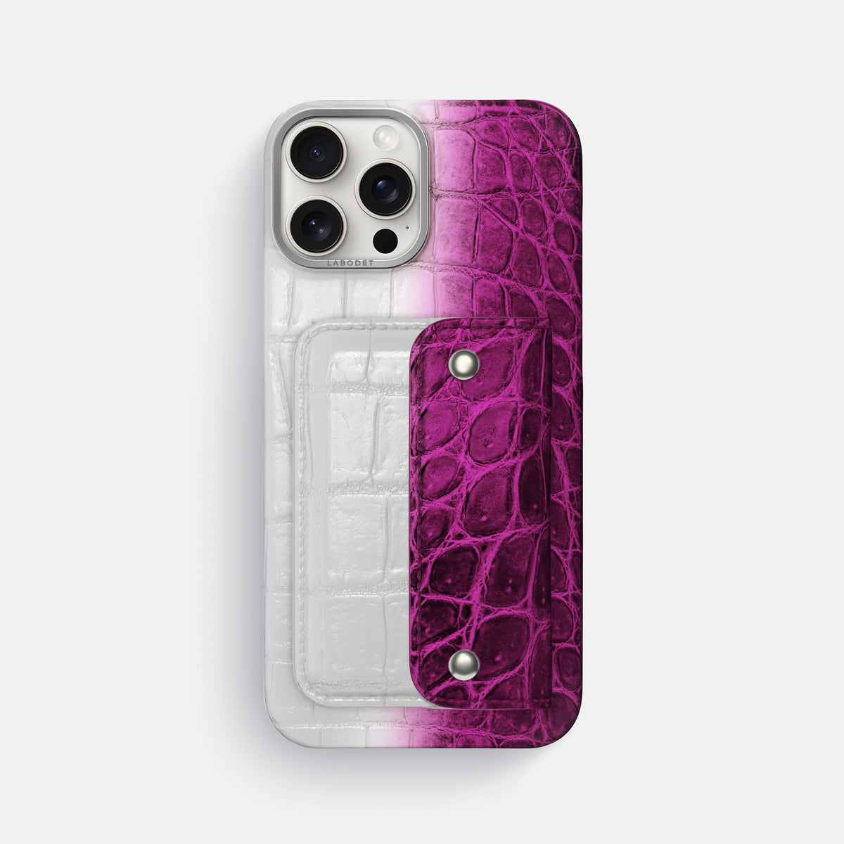 Fuchsia iPhone 16 Pro Max Envelope Case Himalayan Crocodile -1 | Fuchsia