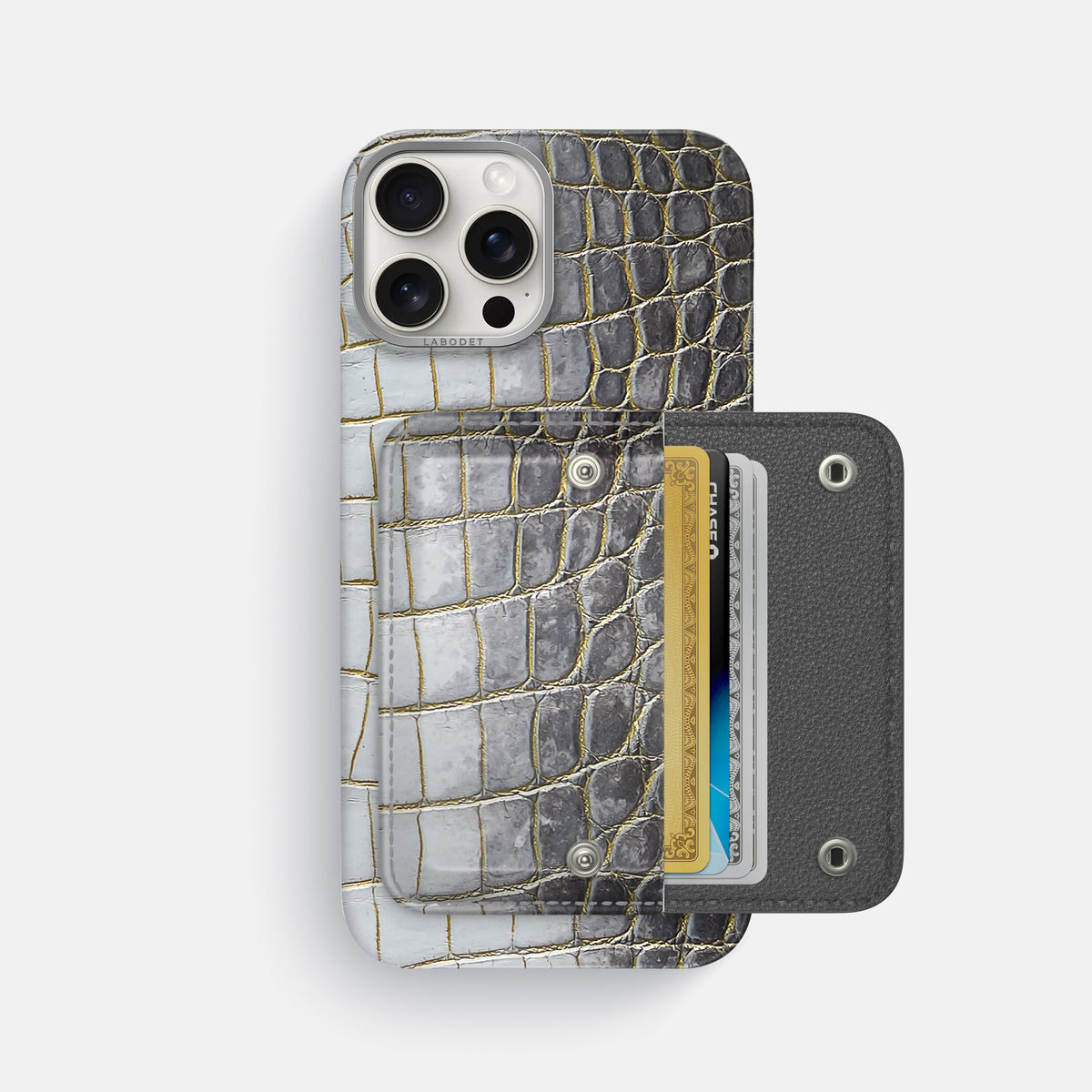 Gold iPhone 16 Pro Max Envelope Case Himalayan Crocodile -2 | Gold
