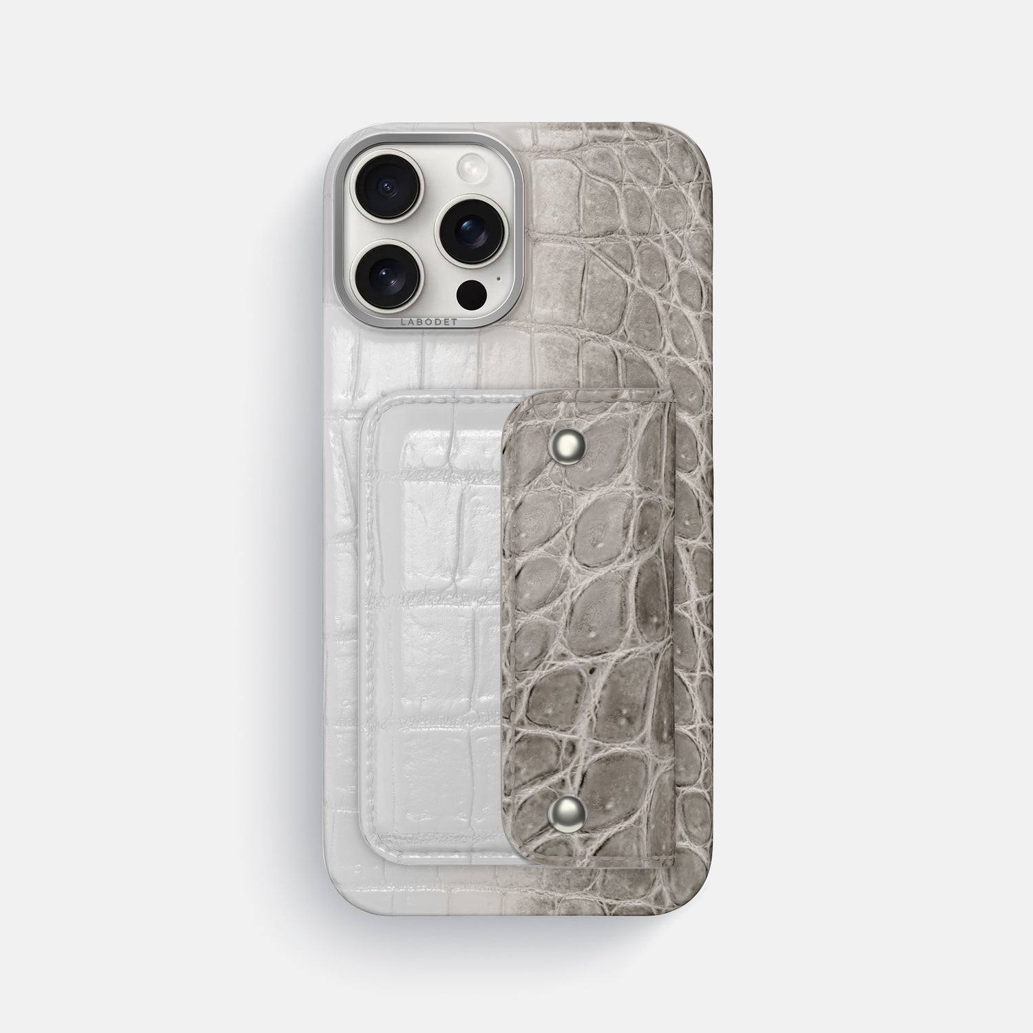 Grey iPhone 16 Pro Max Envelope Case Himalayan Crocodile -1 | Grey