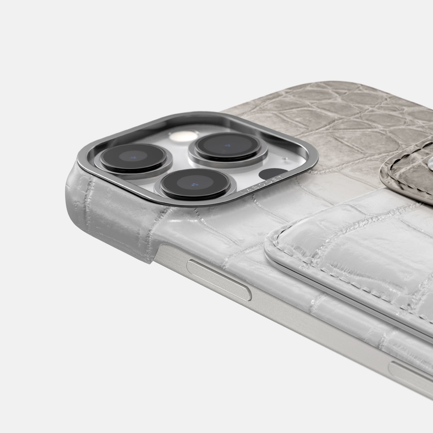 Grey iPhone 16 Pro Max Envelope Case Himalayan Crocodile -5 | Grey