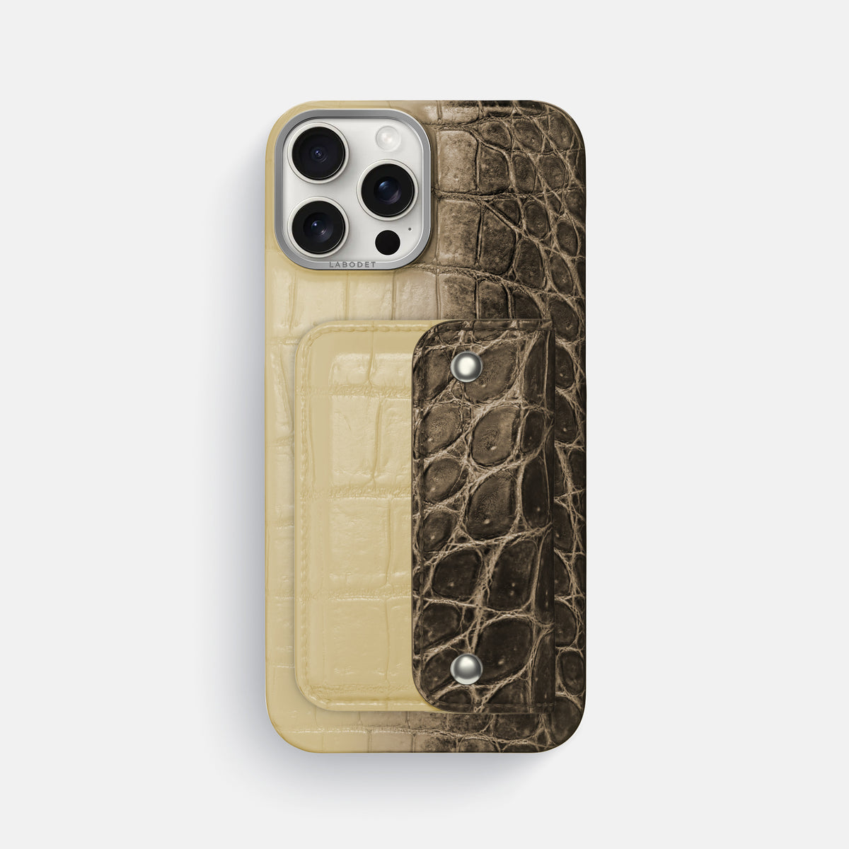 Natural iPhone 16 Pro Max Envelope Case Himalayan Crocodile -1 | Natural