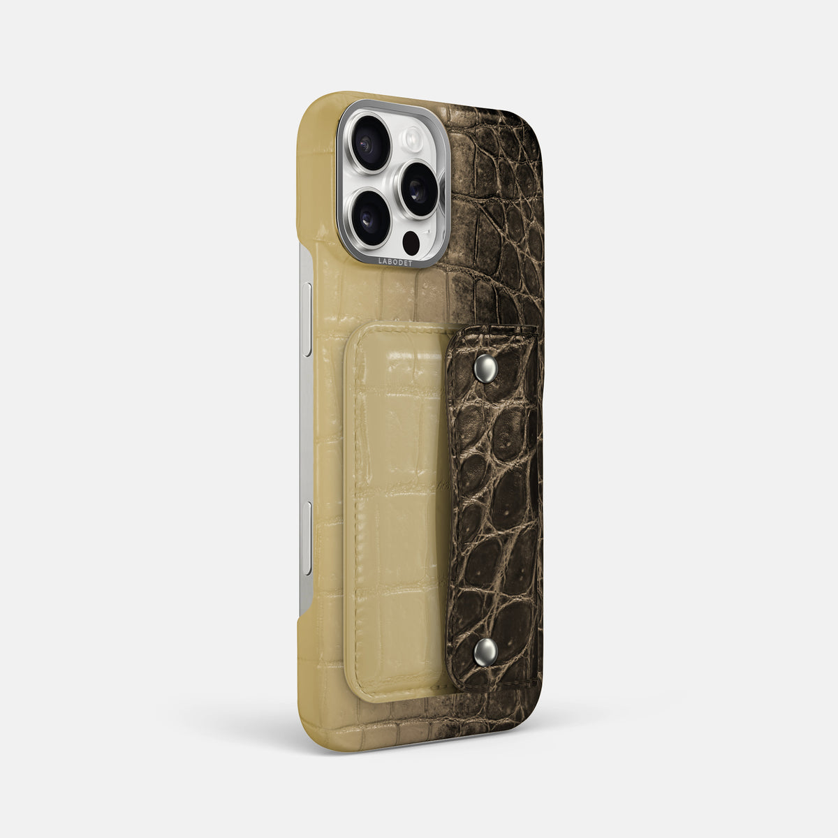 Natural iPhone 16 Pro Max Envelope Case Himalayan Crocodile -3 | Natural