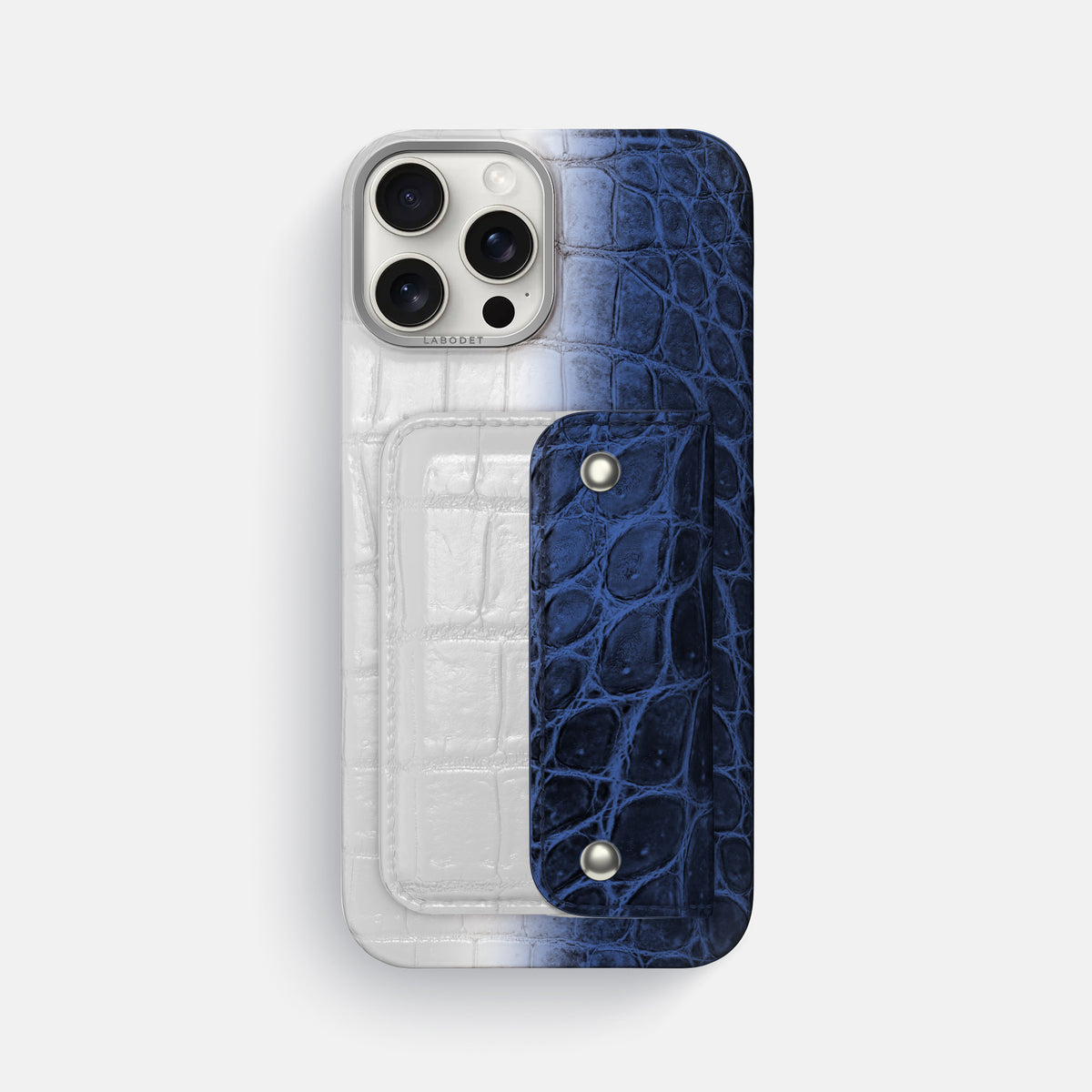 Navy Blue iPhone 16 Pro Max Envelope Case Himalayan Crocodile -1 | Navy-Blue