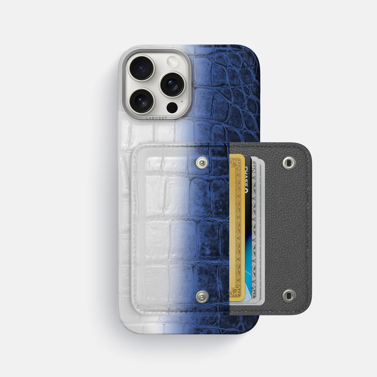 Navy Blue iPhone 16 Pro Max Envelope Case Himalayan Crocodile -2 | Navy-Blue