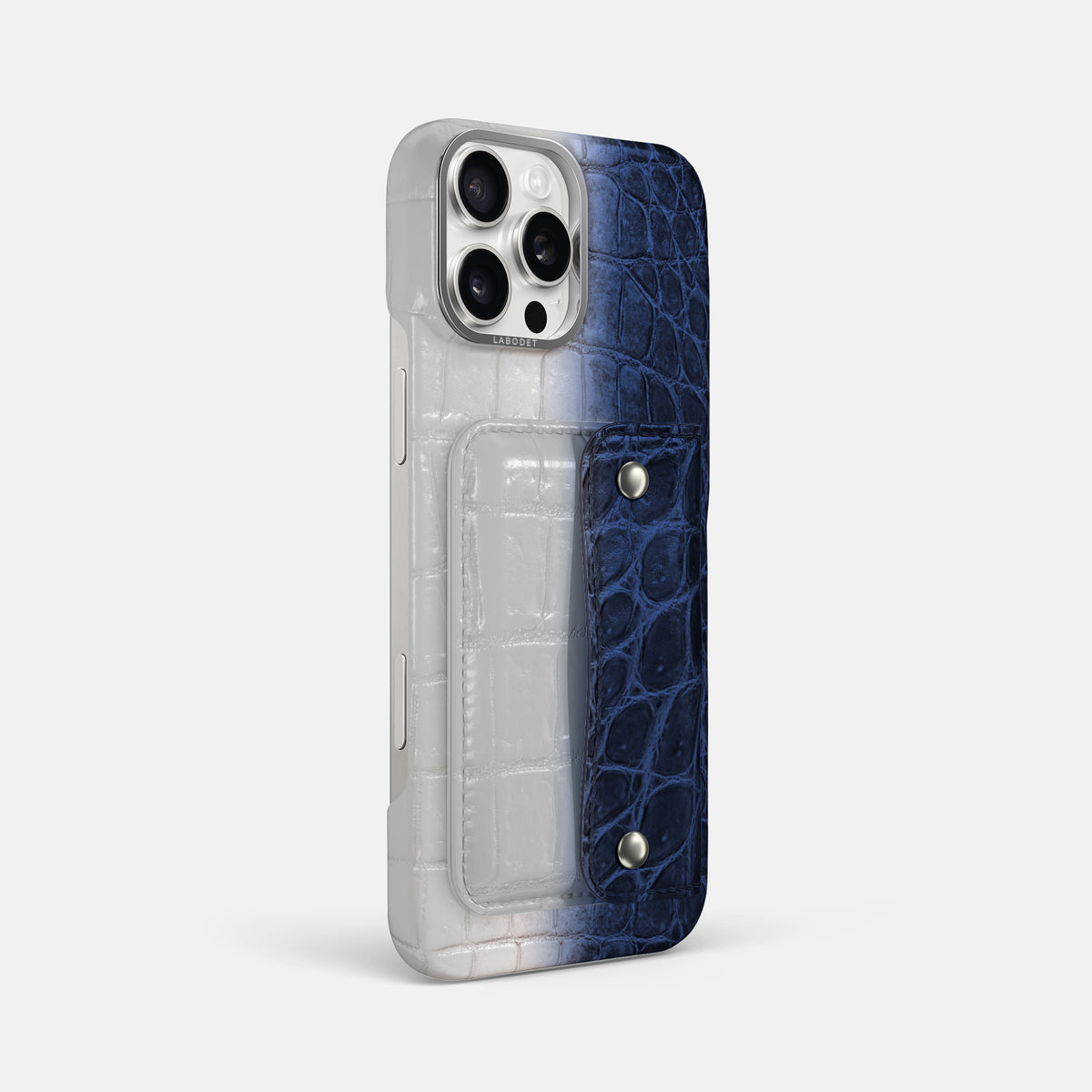 Navy Blue iPhone 16 Pro Max Envelope Case Himalayan Crocodile -3 | Navy-Blue