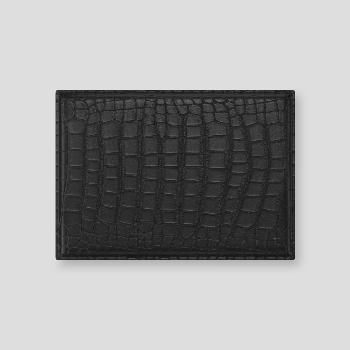 Black Envelope For MacBook Air 15-inch (2023 / 2024) Alligator with Black Metal -1 | Black-Black