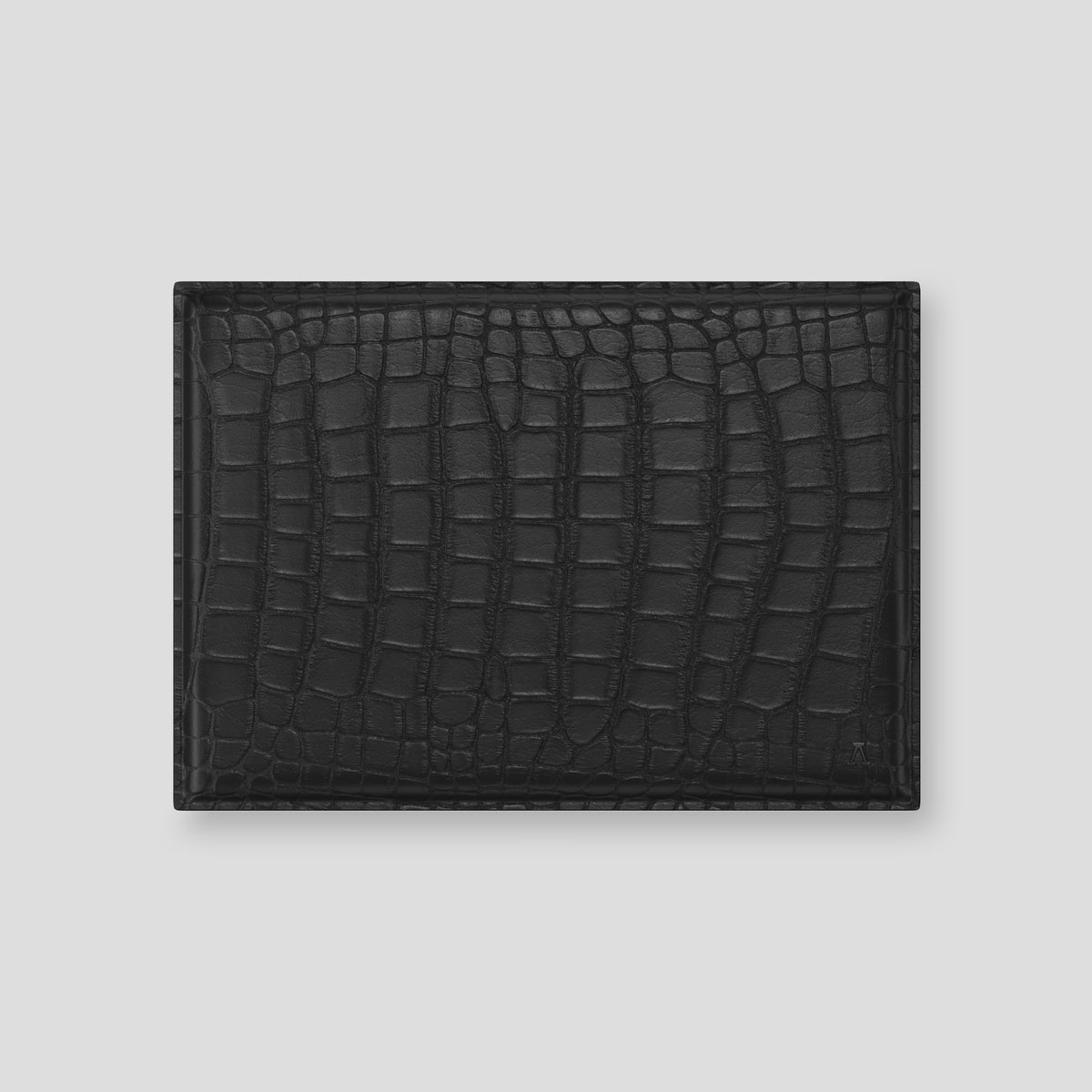 Black Envelope Macbook 16 In Alligator with Black Metal -1 | Black-Black