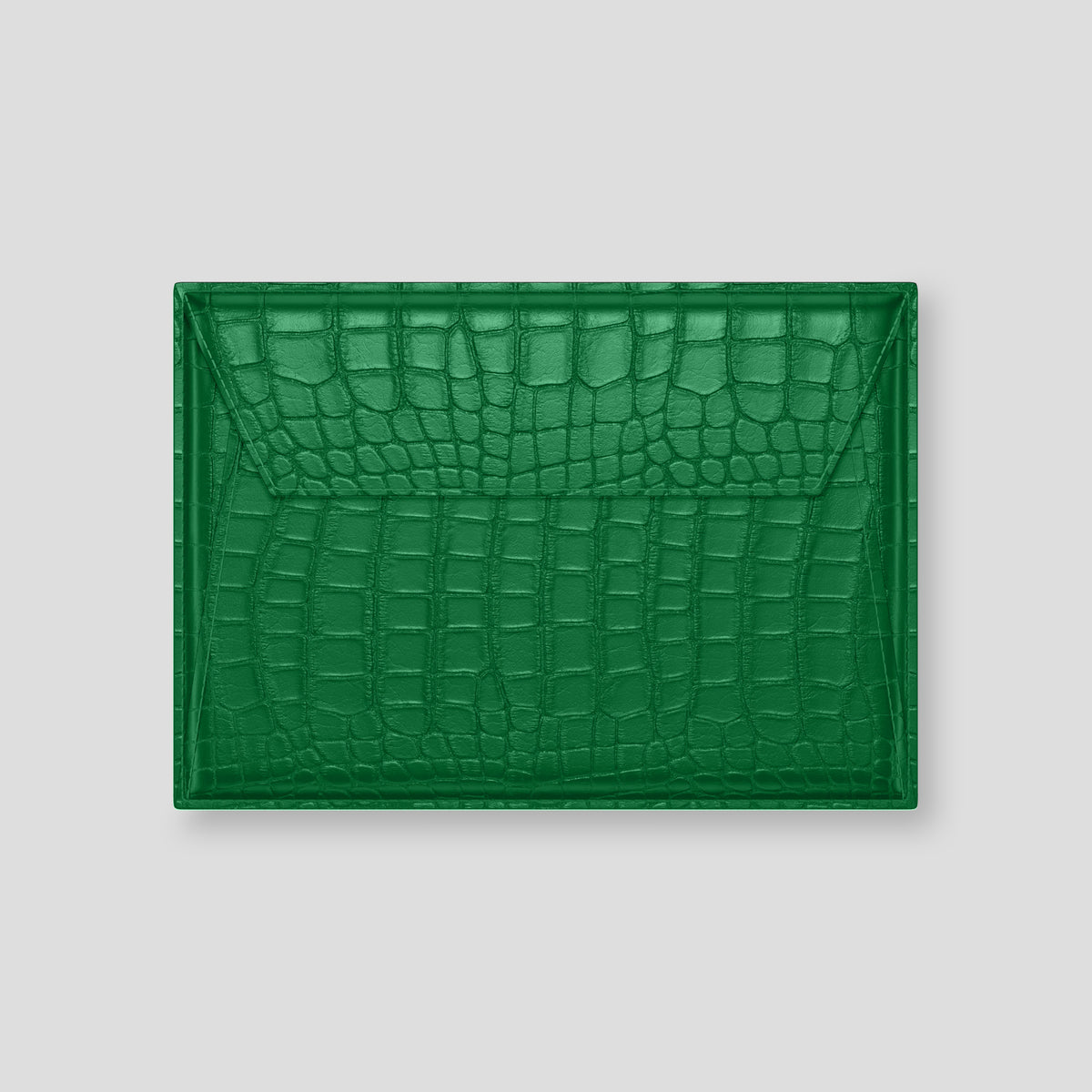 Forest-Green Envelope For MacBook Air 15-inch (2023 / 2024) In Alligator with Steel Metal -2 | Forest-Green-Steel