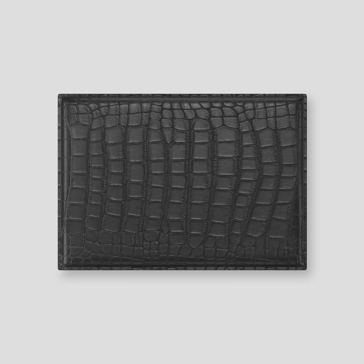 Grey Envelope For MacBook Air 15-inch (2023 / 2024) Alligator with Black Metal -1 | Grey-Black