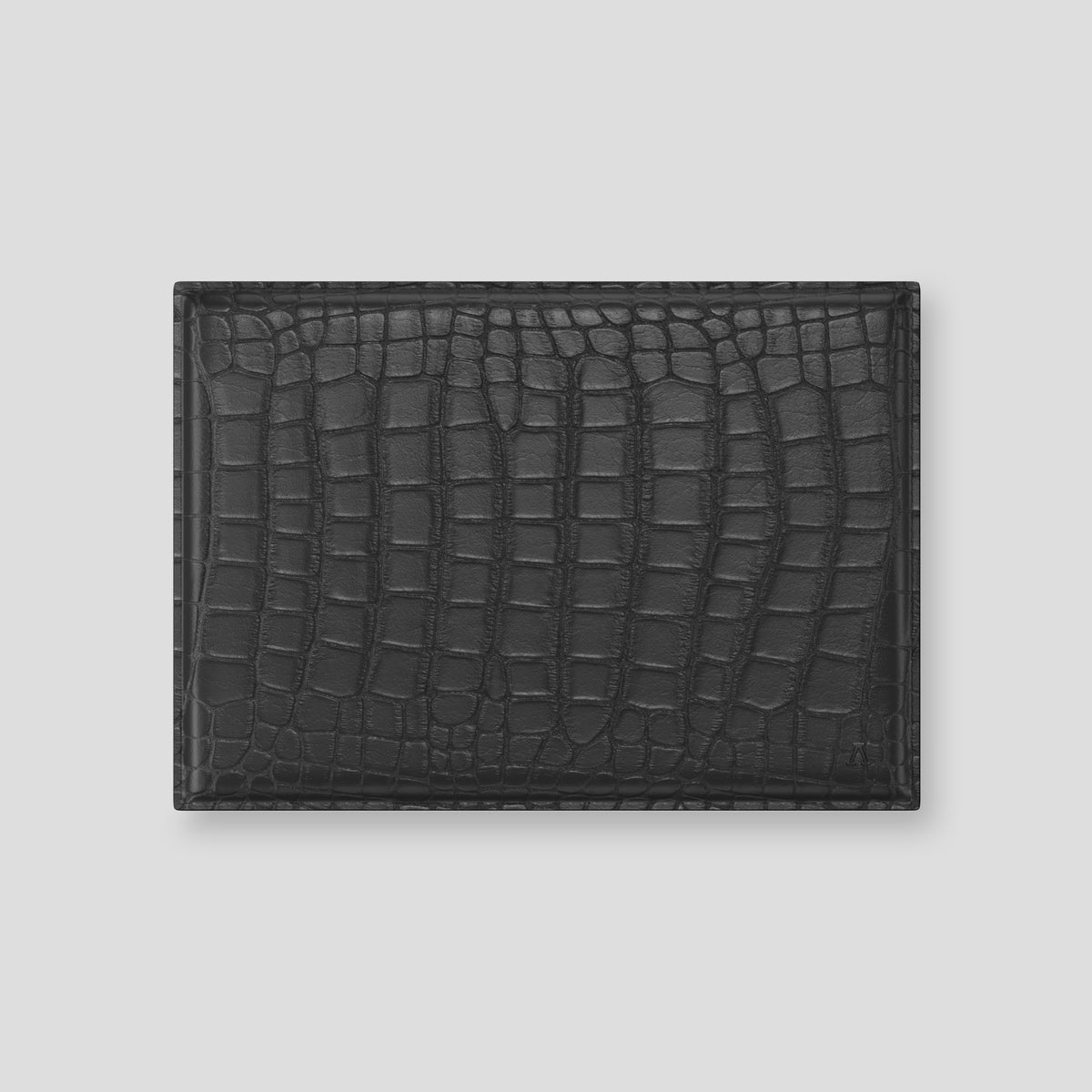 Grey Envelope Macbook 16 In Alligator with Black Metal -1 | Grey-Black