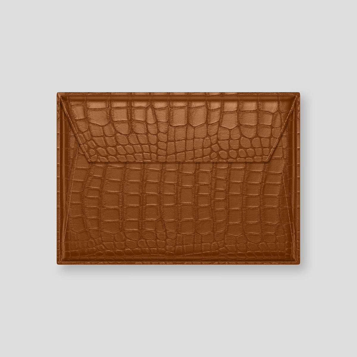 Honey Envelope For MacBook Air 15-inch (2023 / 2024) Alligator with Black Metal -2 | Honey-Black