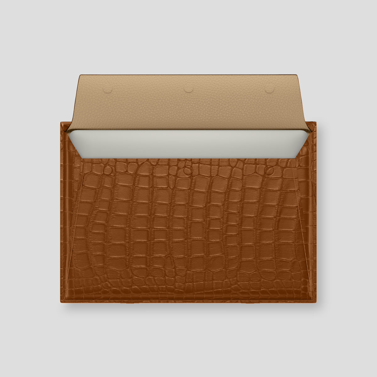 Honey Envelope Macbook 16 In Alligator with Black Metal -3 | Honey-Black