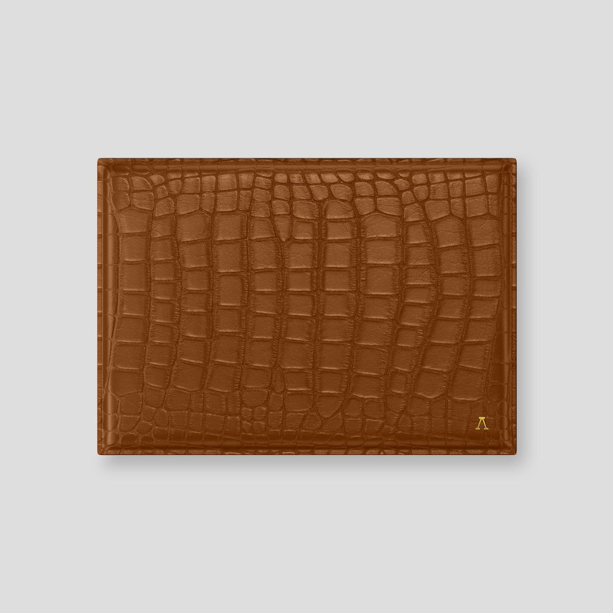 Honey Envelope For MacBook Air 15-inch (2023 / 2024) Alligator with Gold Metal -1 | Honey-Gold