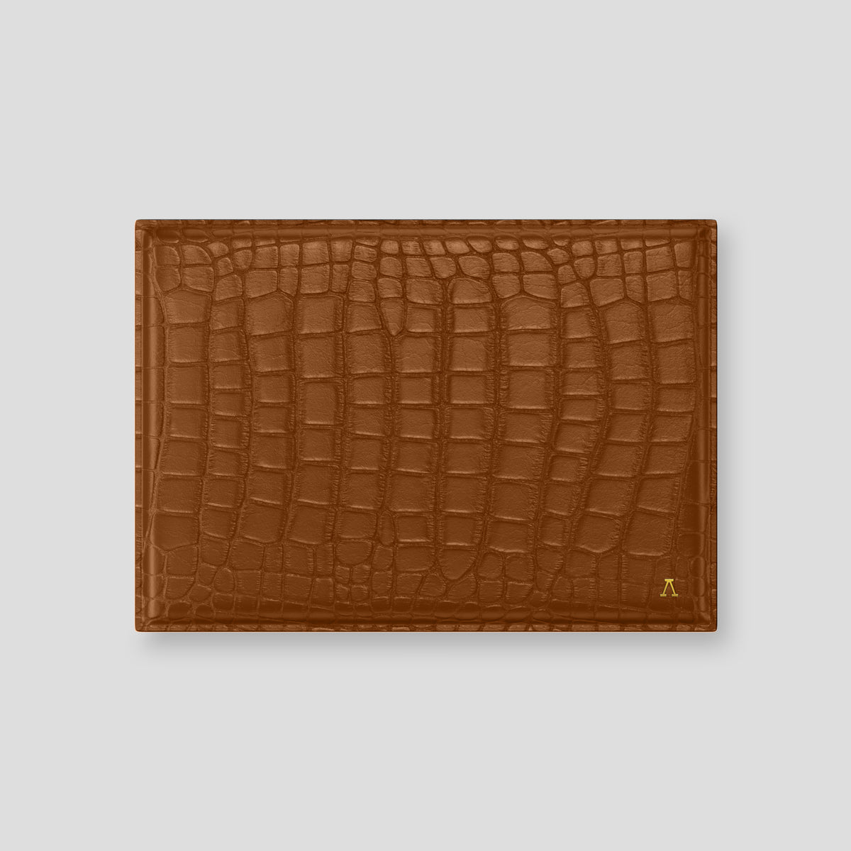 Honey Envelope Macbook 16 In Alligator with Gold Metal -1 | Honey-Gold