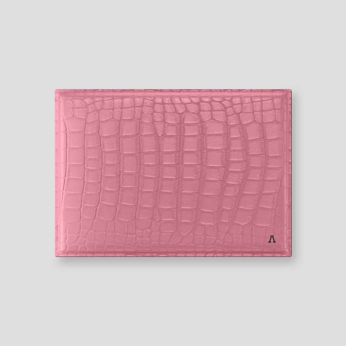 Pink-Lagoon Envelope Macbook 16 In Alligator with Black Metal -1 | Pink-Lagoon-Black