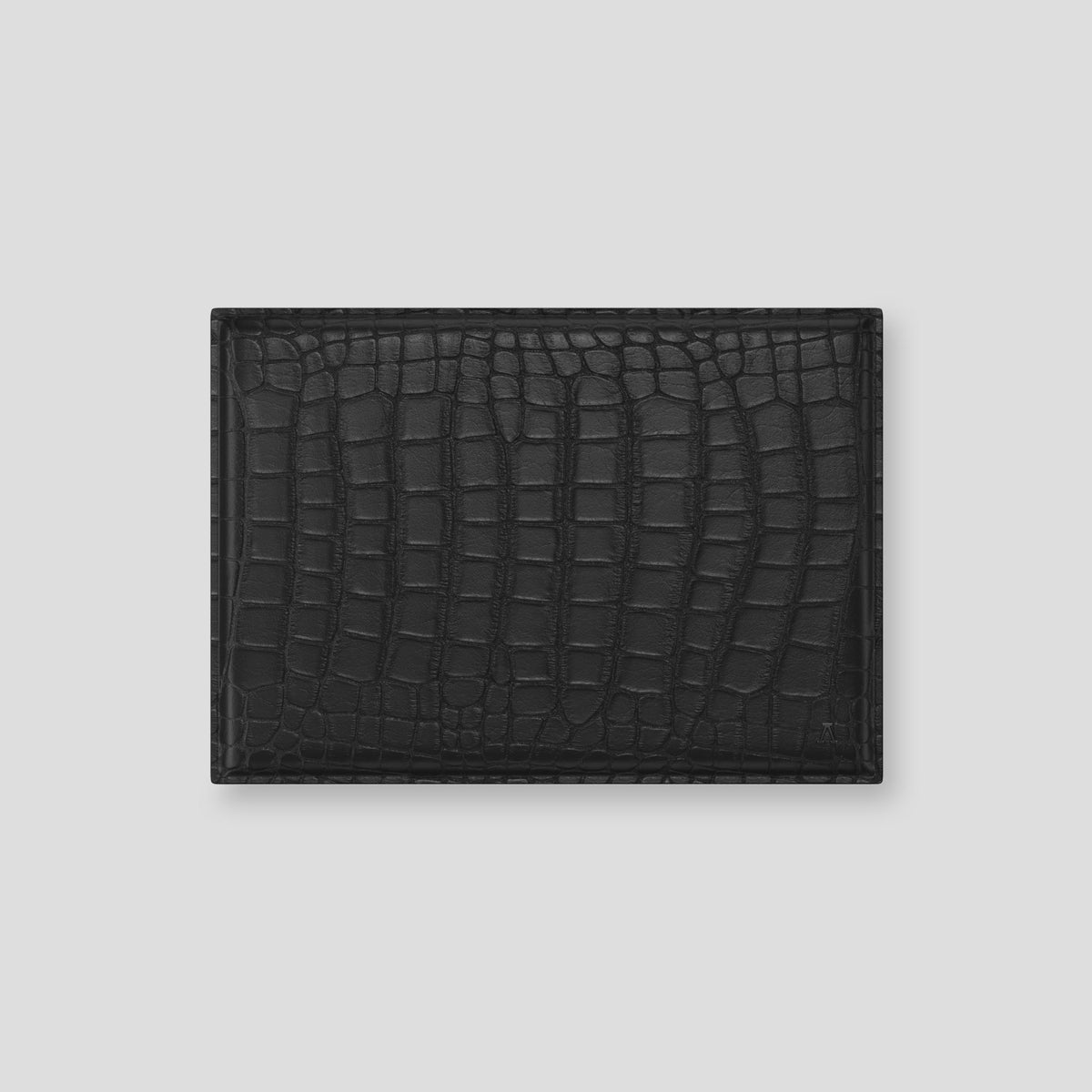 Black Envelope For MacBook Air 13-inch (2022 / 2024) Alligator with Black Metal -1 | Black-Black