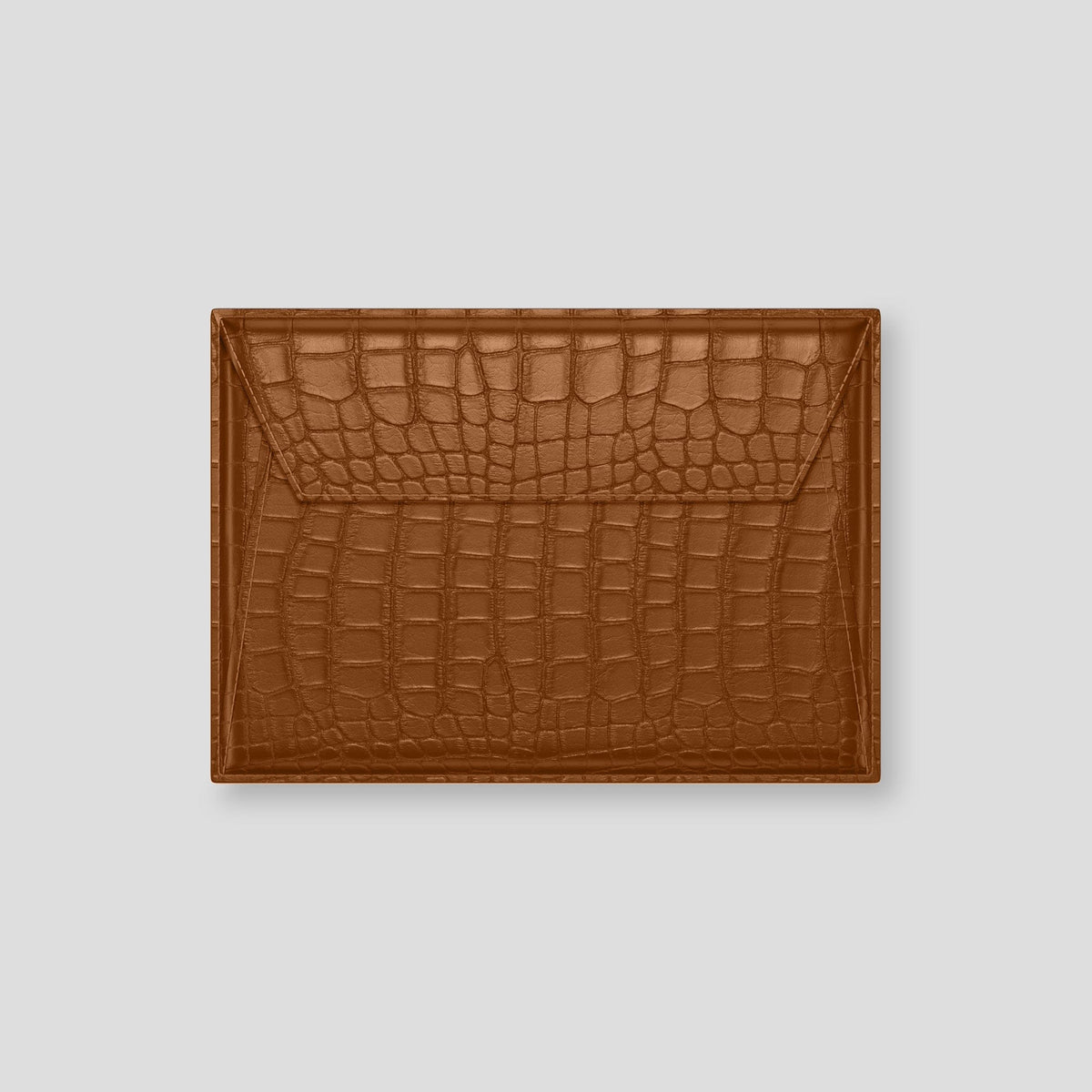 Honey Envelope For MacBook Air 13-inch (2022 / 2024) Alligator with Gold Metal -2 | Honey-Gold