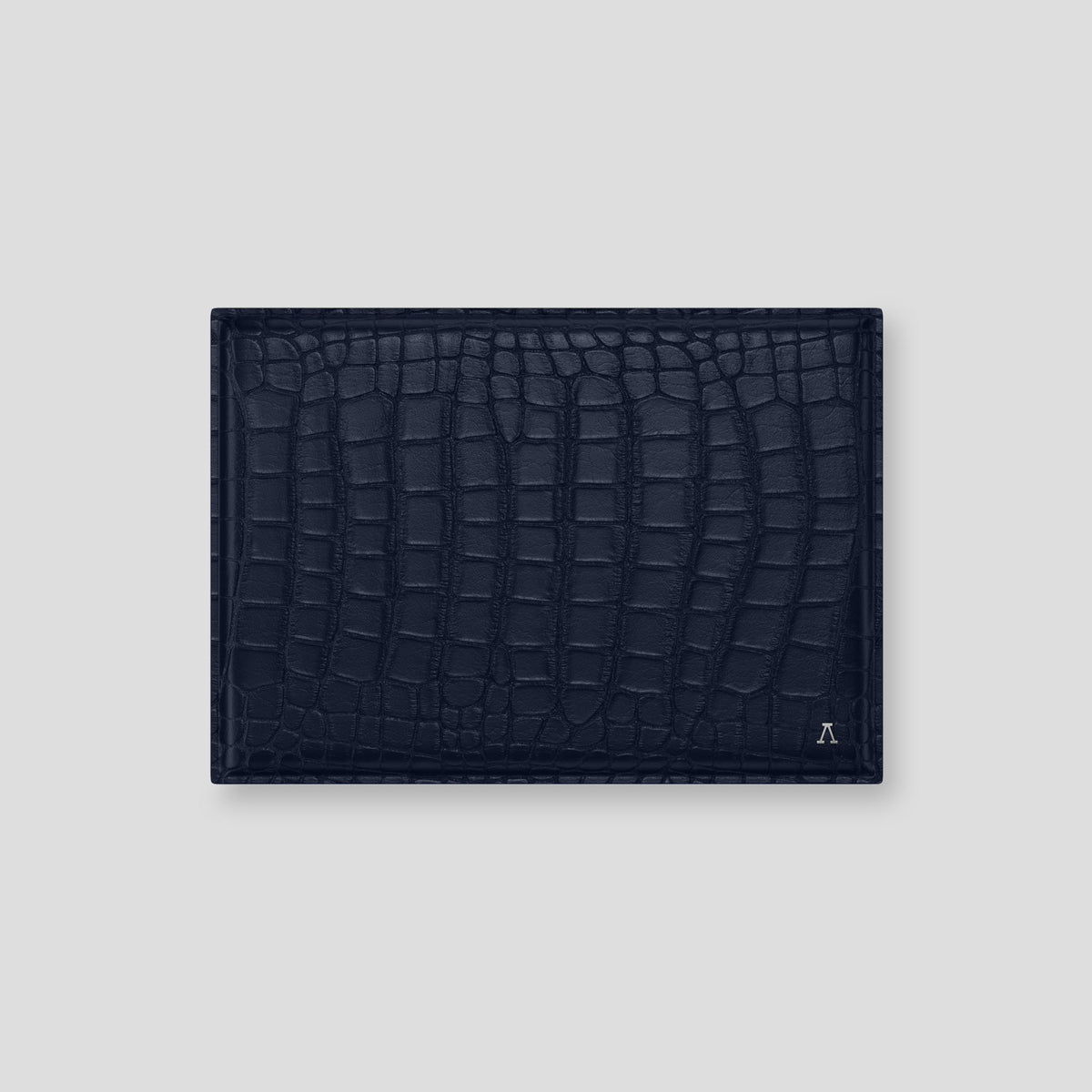 Navy Blue Envelope For MacBook Air 13-inch (2022 / 2024) Alligator with Steel Metal -1 | Navy-Blue-Steel