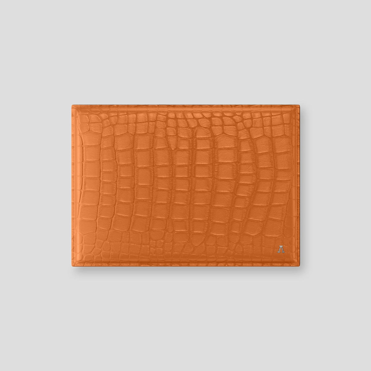 Orange Envelope For MacBook Air 13-inch (2022 / 2024) Alligator with Steel Metal -1 | Orange-Steel