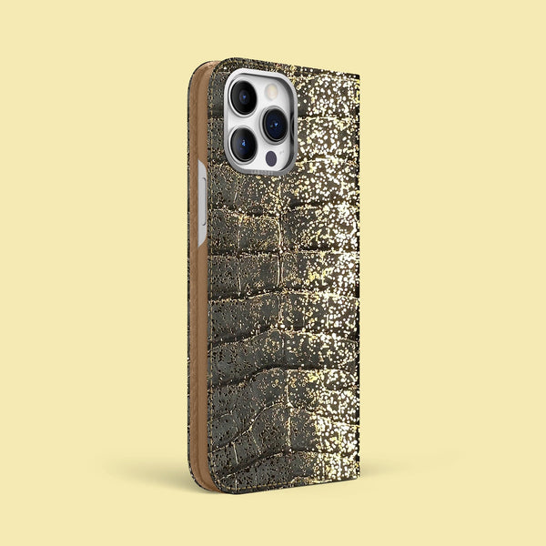 Folio Case 1/1 Champagne Bubble For iPhone 15 Pro Max In Alligator