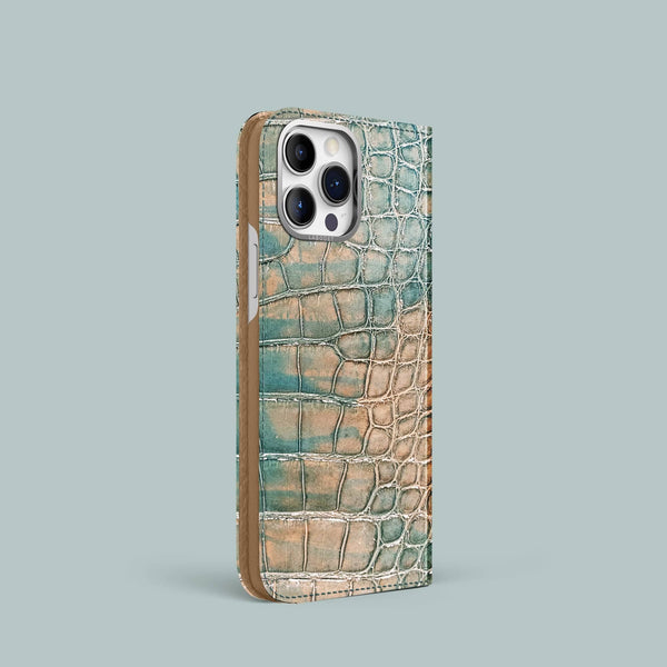 iPhone 15 Pro Folio Case 1/1 Raie Manta Alligator