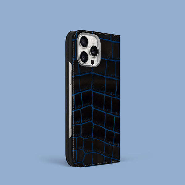 Folio Case 1/1 Cosmic Night For iPhone 16 Pro In Alligator