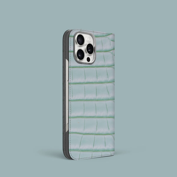 Folio Case 1/1 Mint Gum For iPhone 16 Pro In Alligator