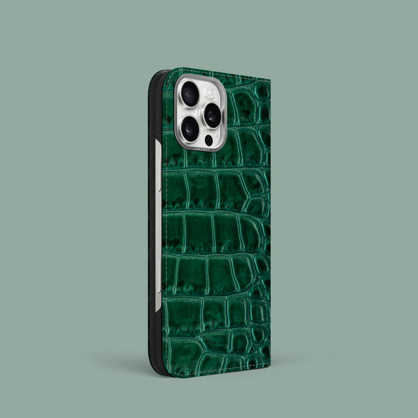 Folio Case 1/1 Opaline For iPhone 16 Pro In Alligator