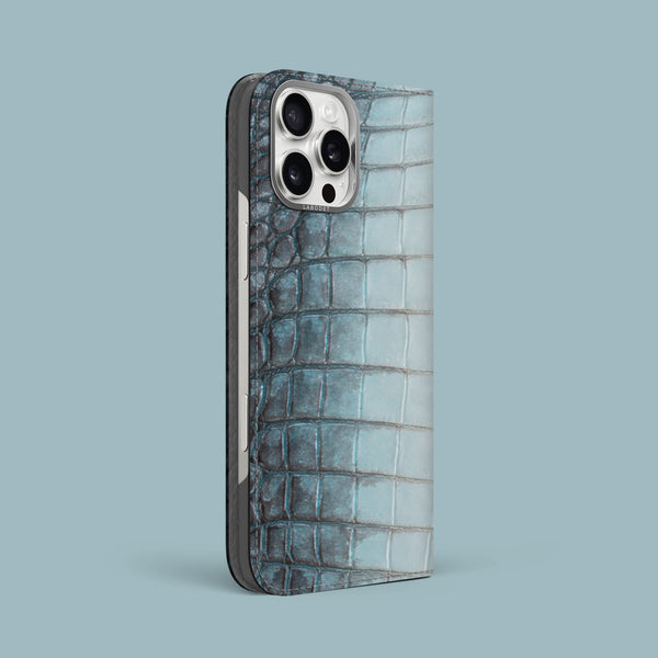 Folio Case 1/1 Lagoon For iPhone 16 Pro Max In Himalayan Crocodile