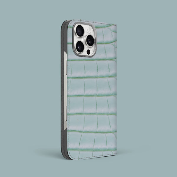 Folio Case 1/1 Mint Gum For iPhone 16 Pro Max In Alligator