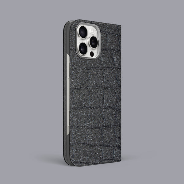 Folio Case 1/1 Water Drop For iPhone 16 Pro Max In Alligator