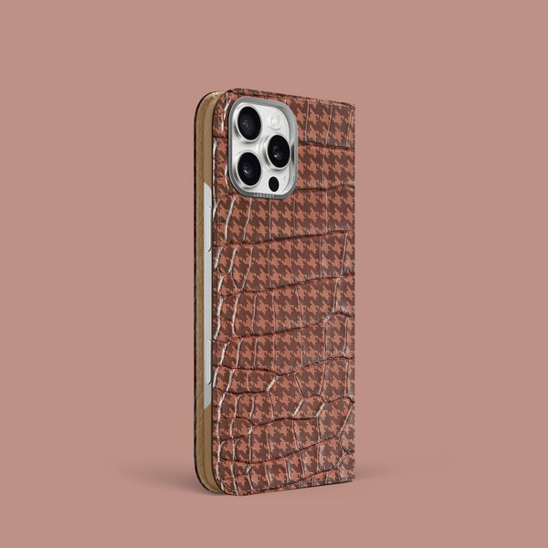 Folio Case 1/1 Tribute To Fashion For iPhone 16 Pro In Alligator