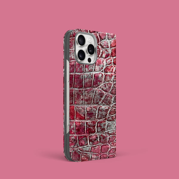 Folio Case 1/1 Garnet For iPhone 16 Pro In Alligator