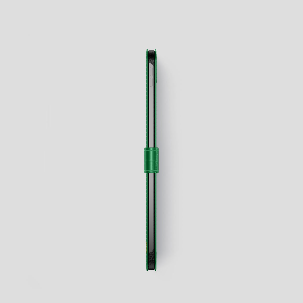Forest-Green iPad Pro 11 Folio Case In Alligator with Gold Metal -3 | Forest-Green-Gold
