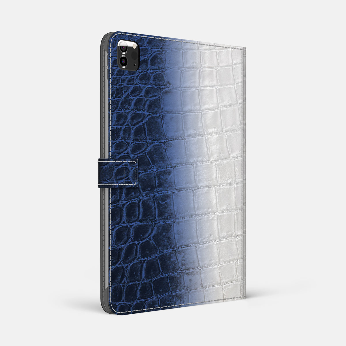 Navy Blue iPad Pro 12.9-inch Folio Case Himalayan Crocodile -1 | Navy-Blue