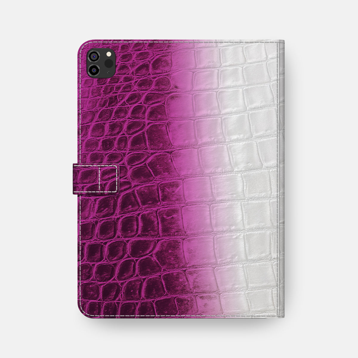 Fuchsia iPad Pro 12.9-inch Folio Case Himalayan Crocodile -5 | Fuchsia