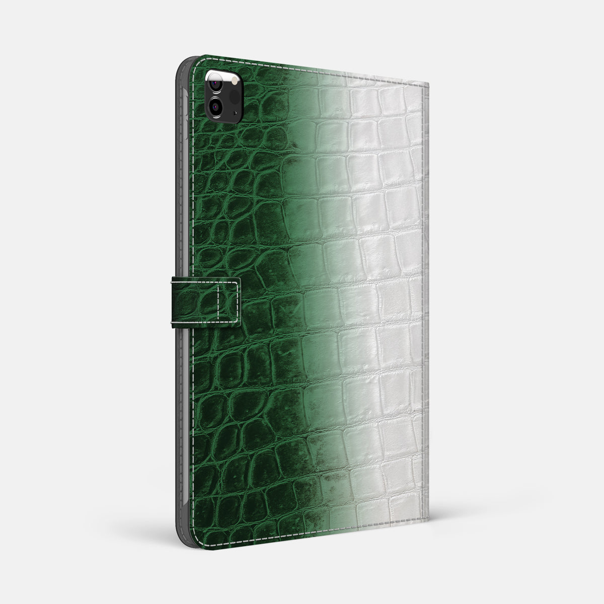 Green iPad Pro 12.9-inch Folio Case Himalayan Crocodile -1 | Green