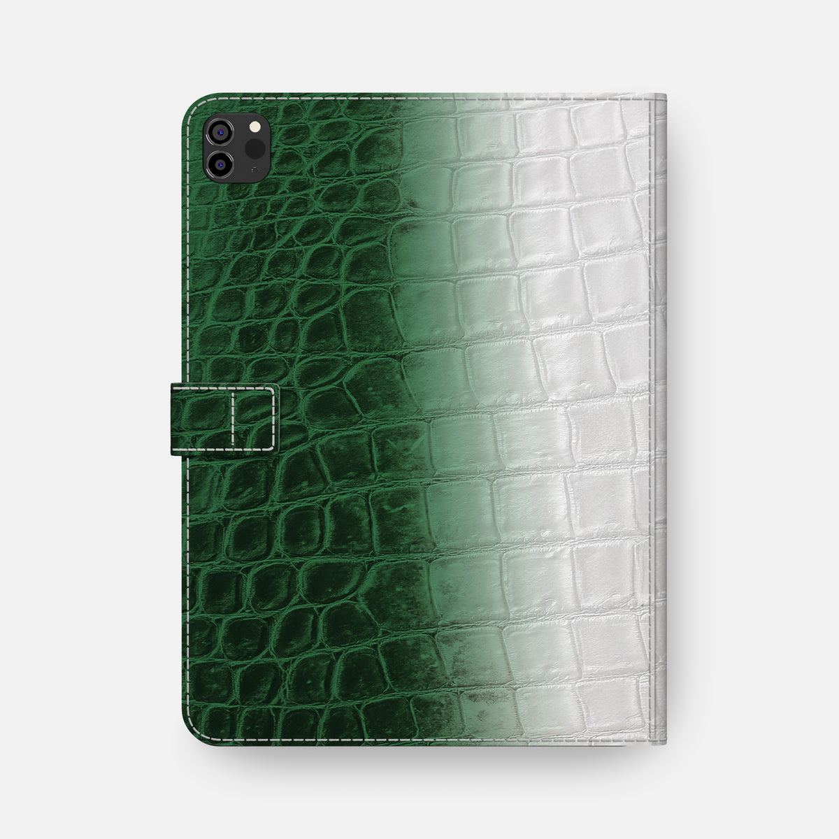 Green iPad Pro 12.9-inch Folio Case Himalayan Crocodile -5 | Green