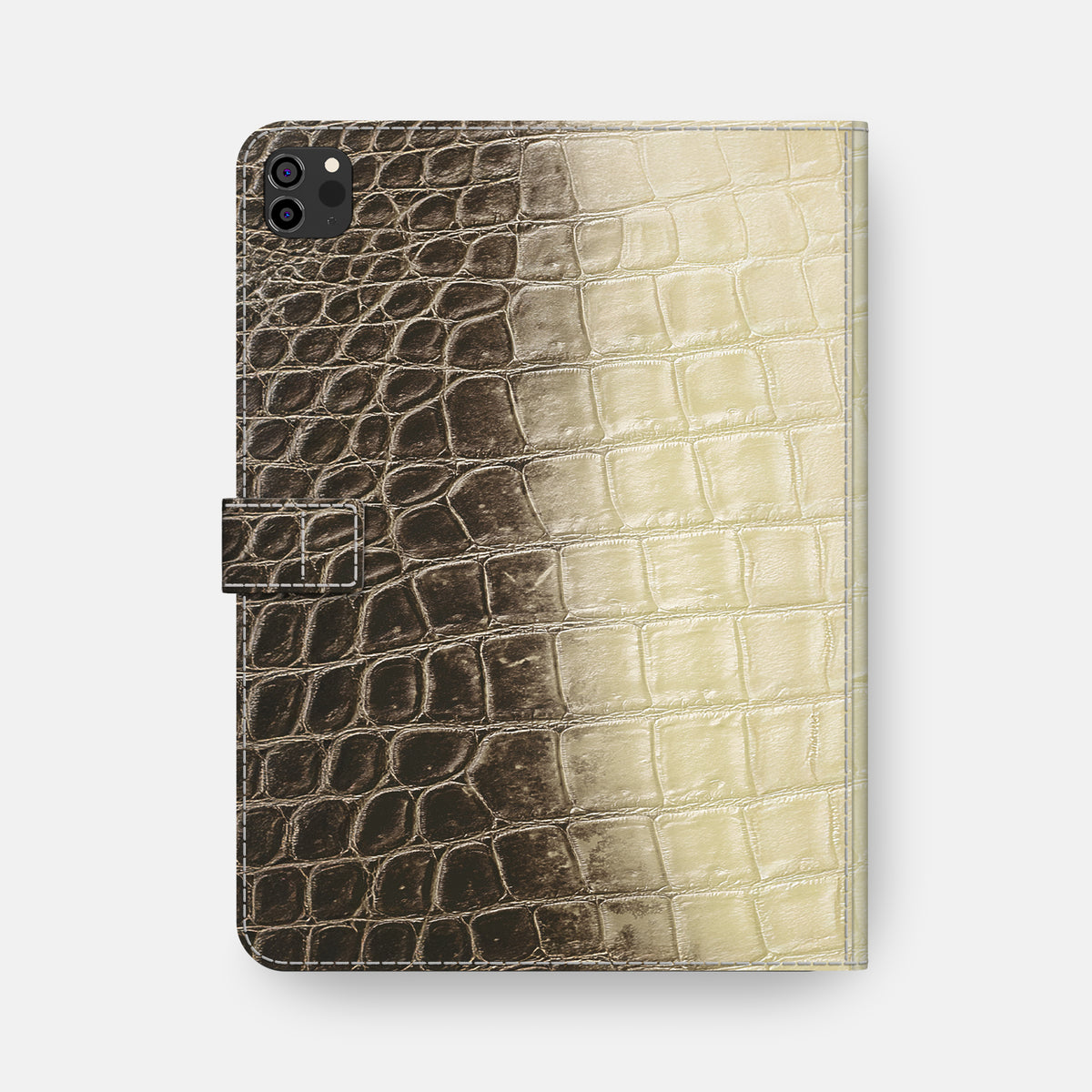Natural iPad Pro 12.9-inch Folio Case Himalayan Crocodile -5 | Natural