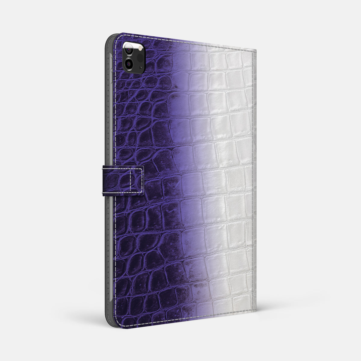 Purple iPad Pro 12.9-inch Folio Case Himalayan Crocodile -1 | Purple